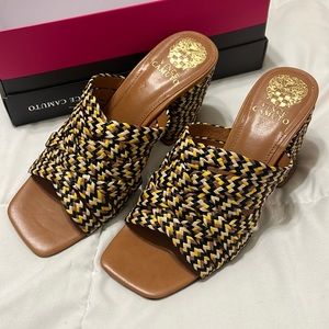 Brand new Vince camuto heels. Never worn! Runs small by 1/2 size